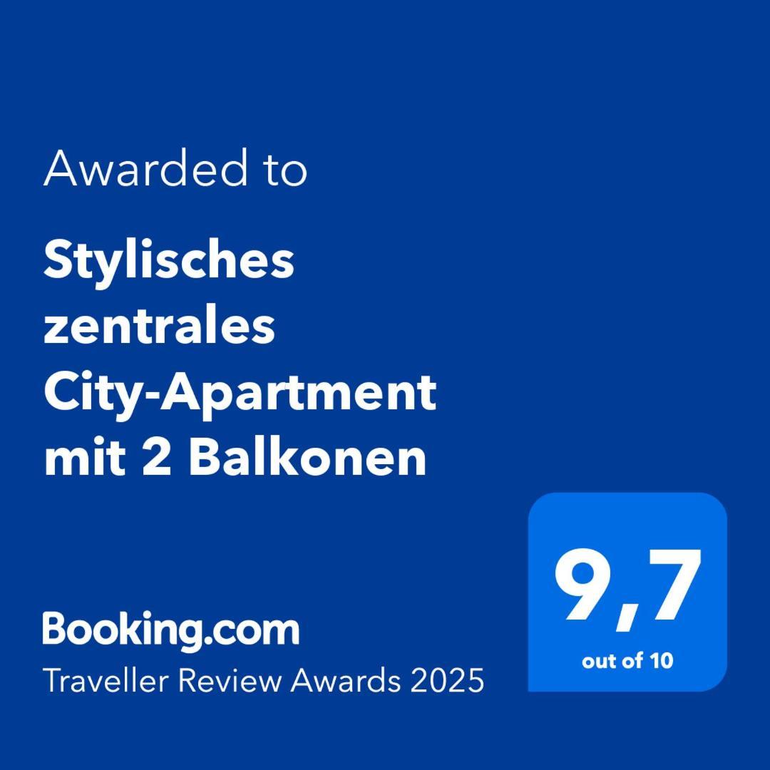 Stylisches Zentrales City-Apartment Mit 2 Balkonen Leipzig Exteriör bild
